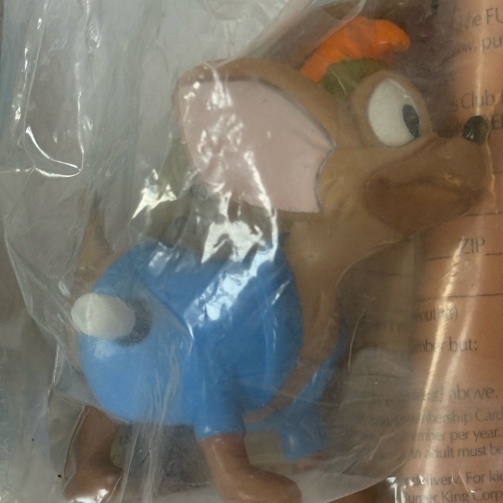 Burger King Kids Meal Vintage Lot Of 2 Sealed Oliver & Company Figures 1996 - Picture 6 of 9